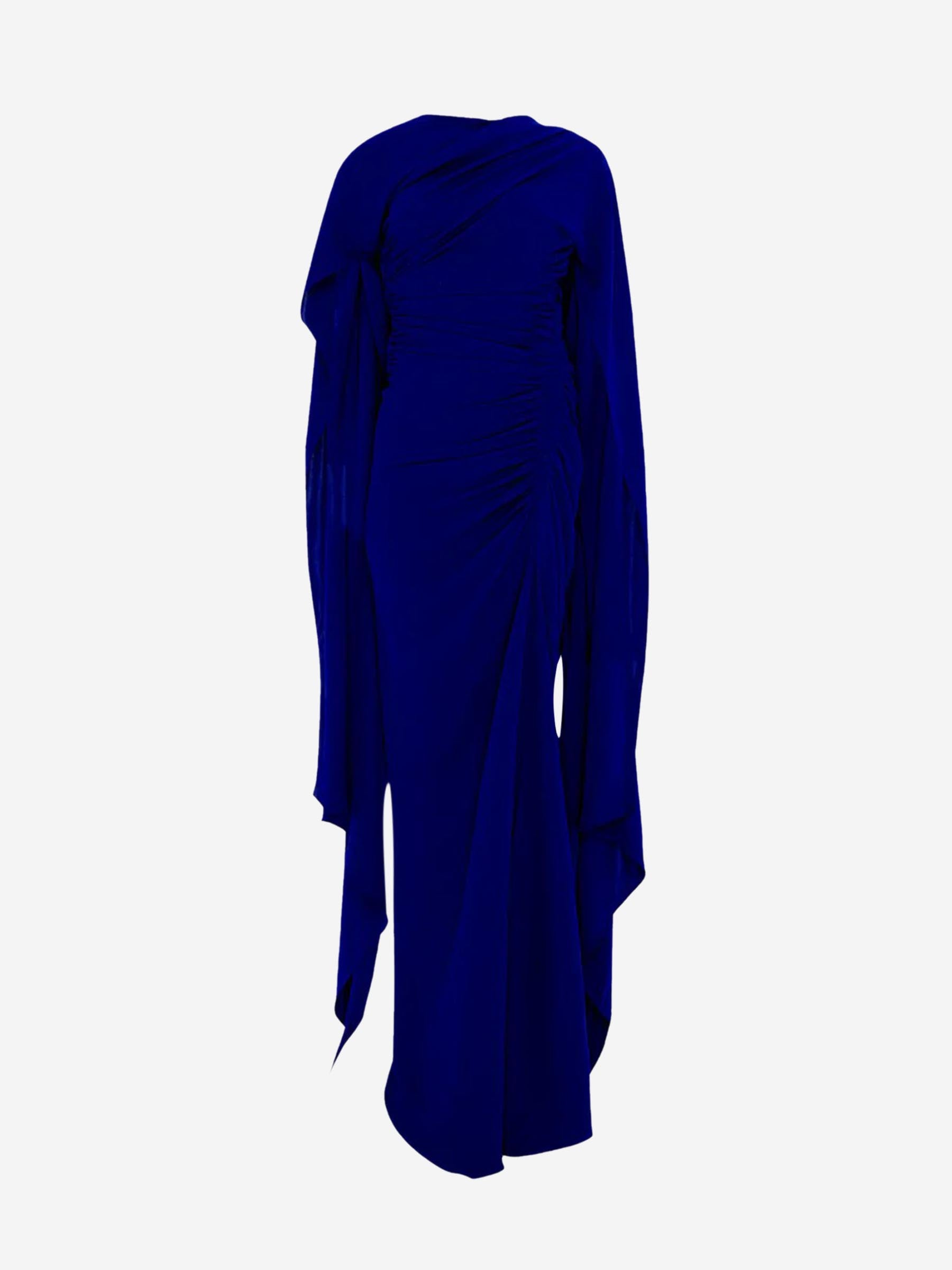 Marmar Halim Mujer Barcelona Vestido Maxi Crepé color Azul Cobalto sku 732-001480 01 - Foto 1