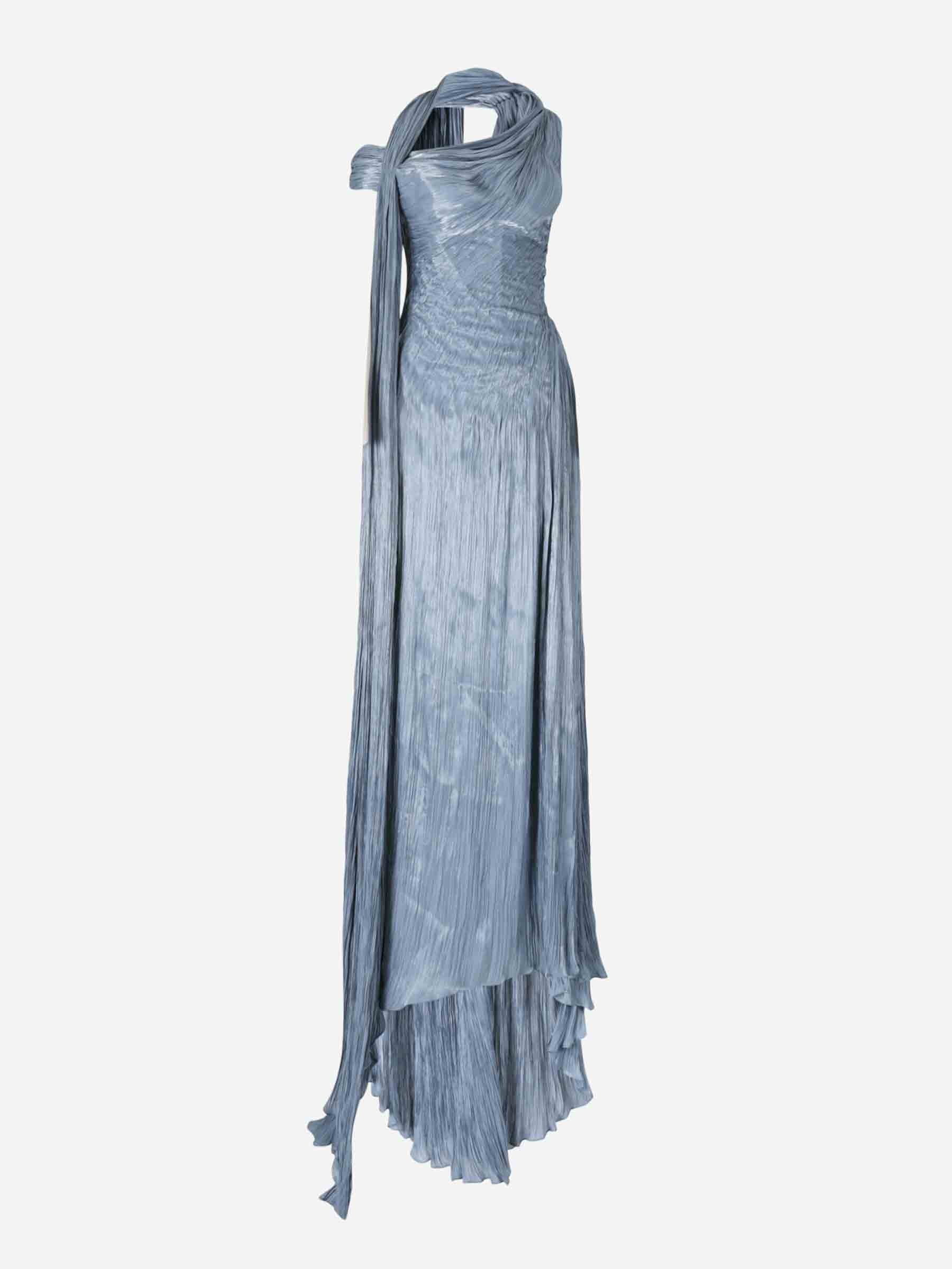 Marmar Halim Mujer Barcelona Vestido Maxi Drapeado color Azul sku 732-001483 01 - Foto 1