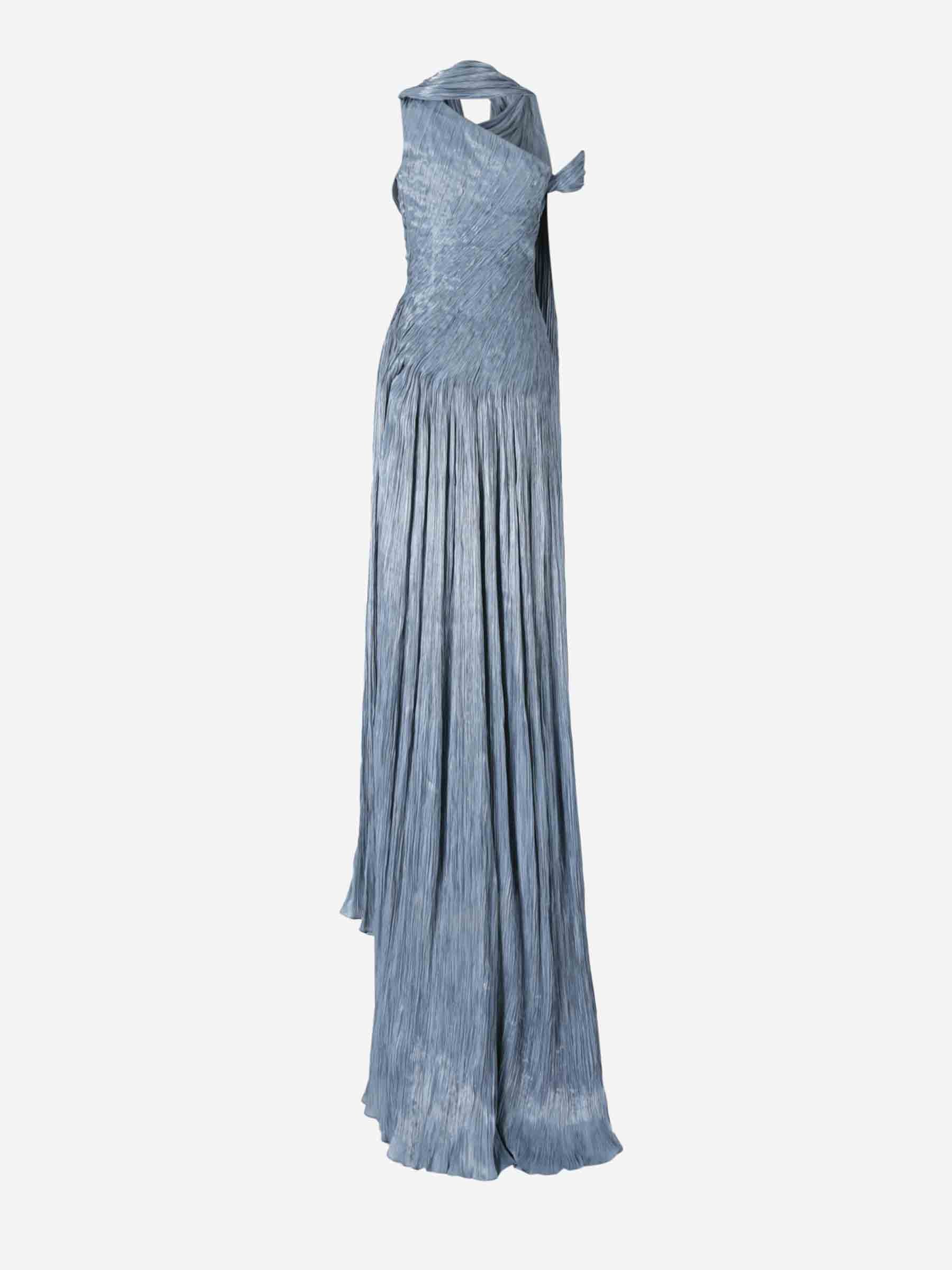 Marmar Halim Mujer Barcelona Vestido Maxi Drapeado color Azul sku 732-001483 01 - Foto 2