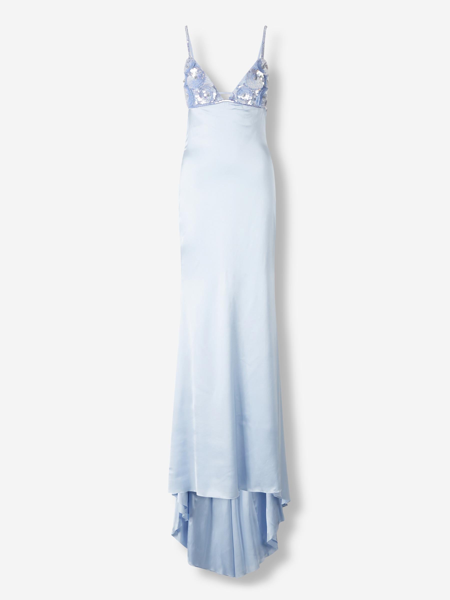 Retrofête Mujer Barcelona Vestido Maxi Oline color Azul Celeste sku 732-001488 01 - Foto 1