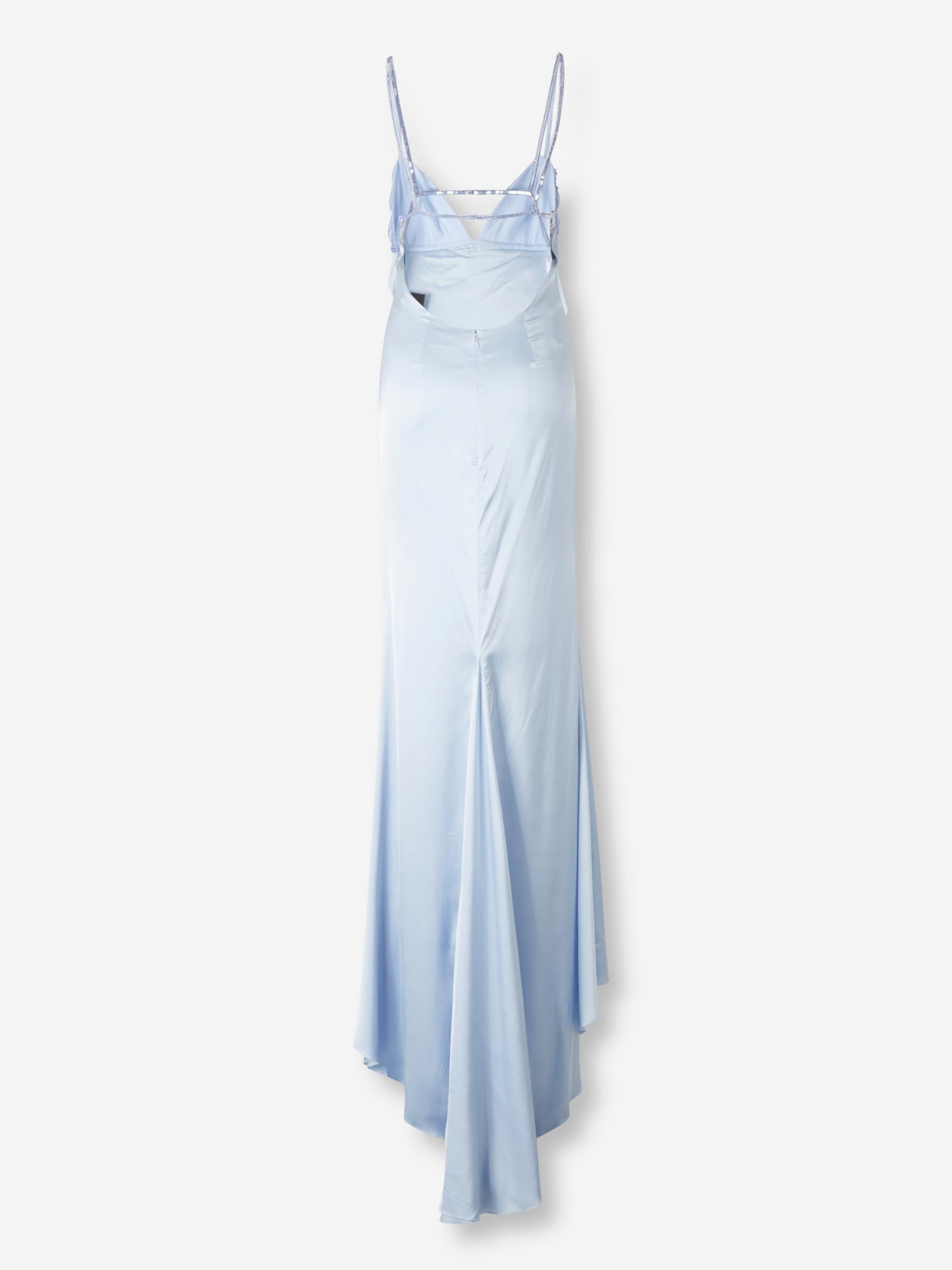 Retrofête Mujer Barcelona Vestido Maxi Oline color Azul Celeste sku 732-001488 01 - Foto 2