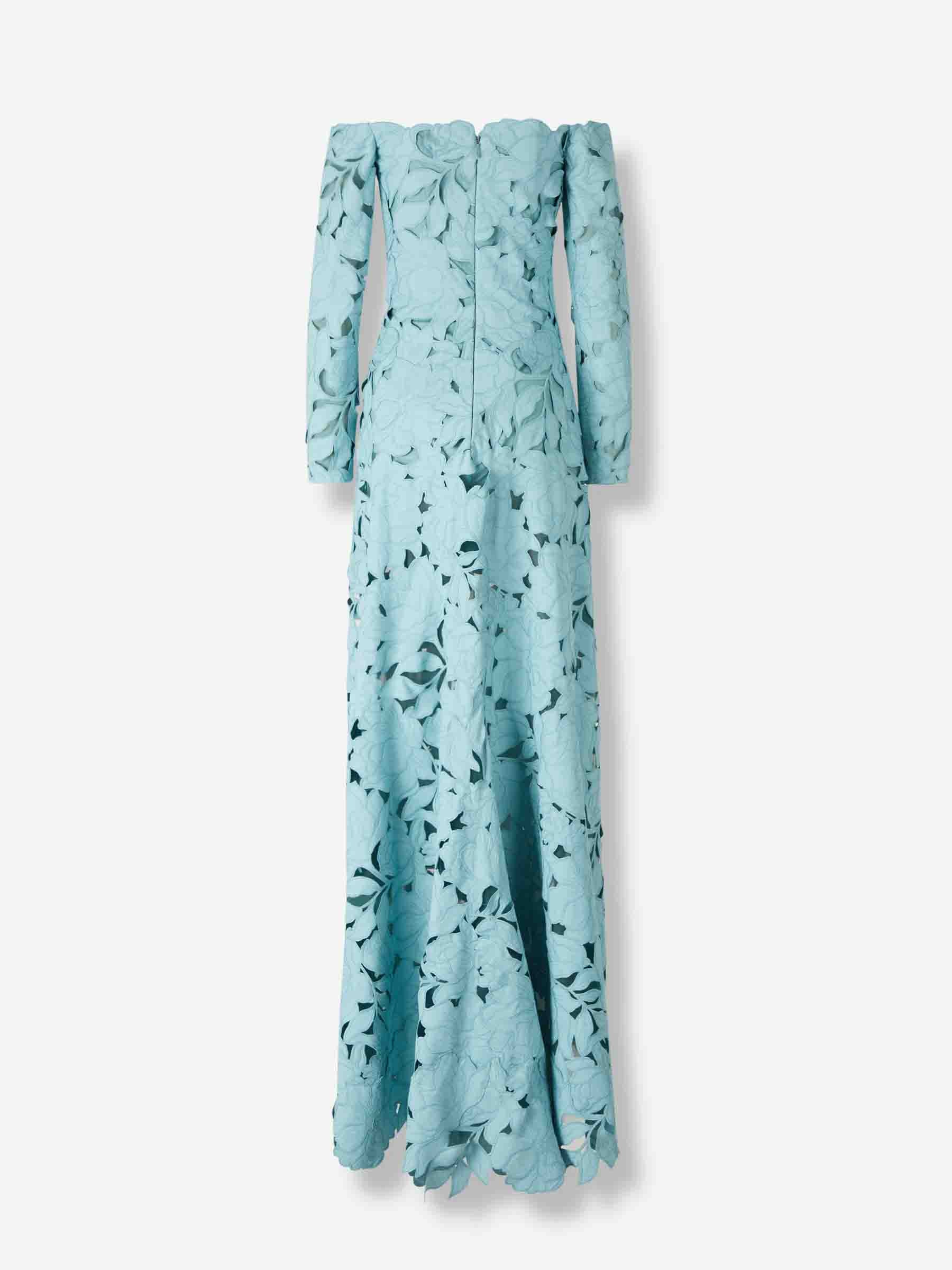 Costarellos Mujer Barcelona Vestido Maxi Kasia color Azul Turquesa sku 732-001500 01 - Foto 2