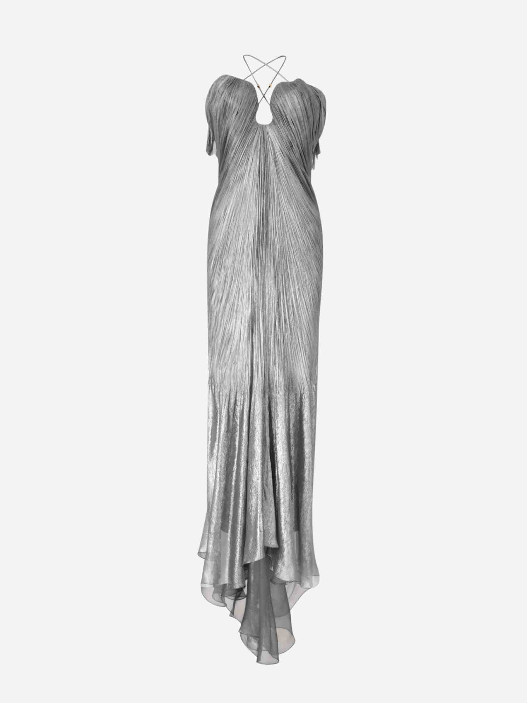 Maria Lucia Hohan Mujer Barcelona Vestido Maxi Raisa color Plateado sku 732-001510 01 - Foto 1