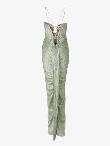 Maria Lucia Hohan Mujer Barcelona Vestido Maxi Lissandra color Verde Menta sku 732-001511 01 - Foto 2
