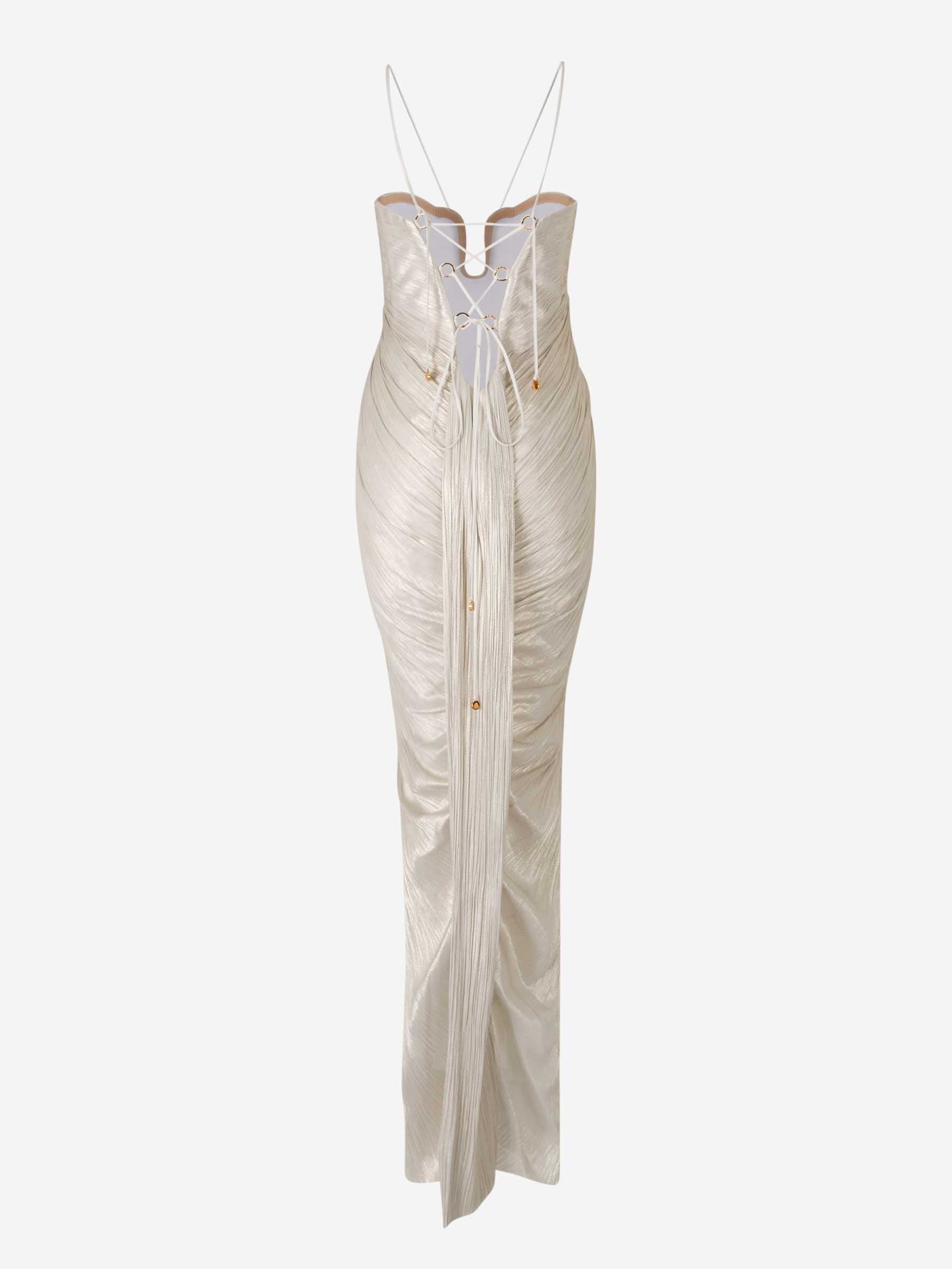 Maria Lucia Hohan Mujer Barcelona Vestido Maxi Lissandra color Plateado sku 732-001511 02 - Foto 2