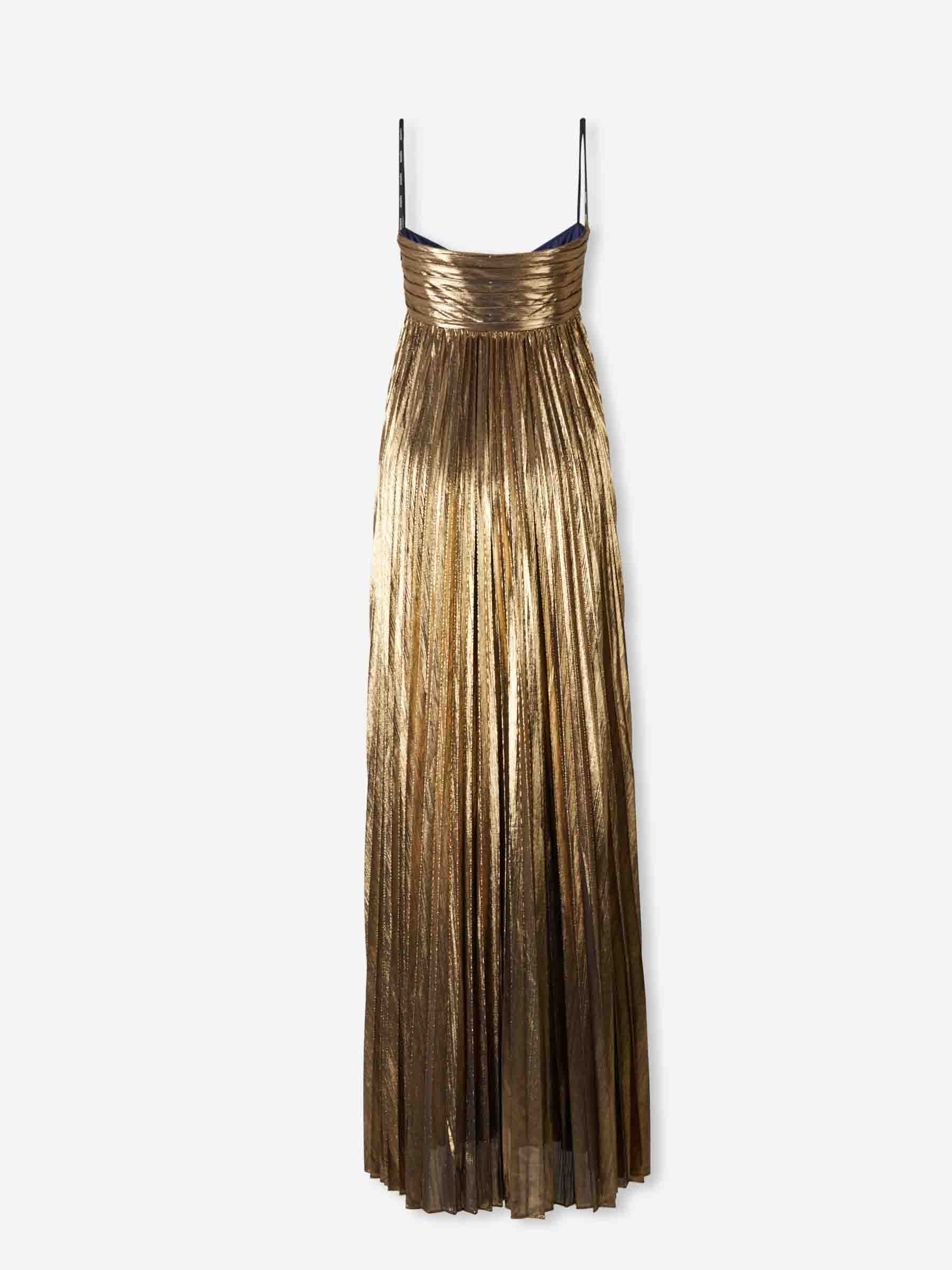 Retrofête Mujer Barcelona Vestido Maxi Zoa color Dorado sku 732-001531 01 - Foto 2