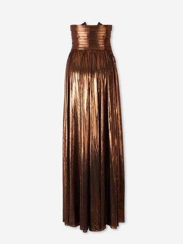 Retrofête Mujer Barcelona Vestido Maxi Waldorf color Marrón sku 732-001532 01 - Foto 2