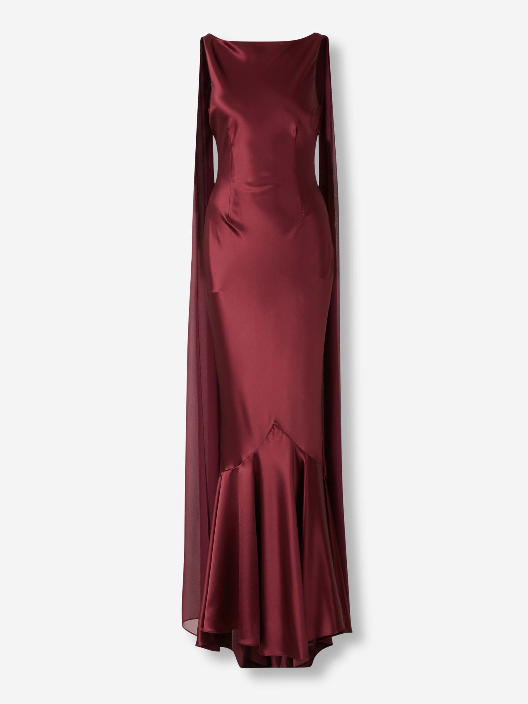 Retrofête Mujer Barcelona Vestido Maxi Julia color Burdeos sku 732-001534 01 - Foto 1