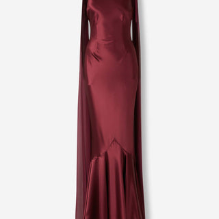 Retrofête Mujer Barcelona Vestido Maxi Julia color Burdeos sku 732-001534 01 - Foto 1