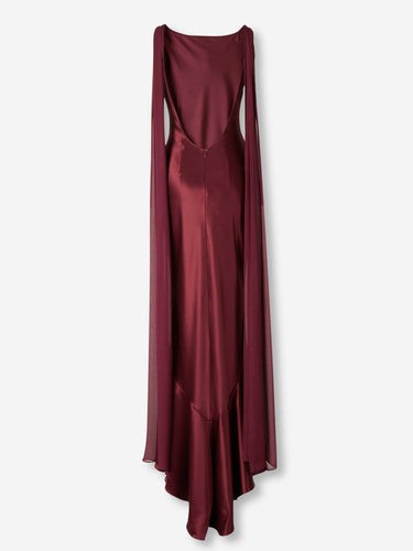 Retrofête Mujer Barcelona Vestido Maxi Julia color Burdeos sku 732-001534 01 - Foto 2
