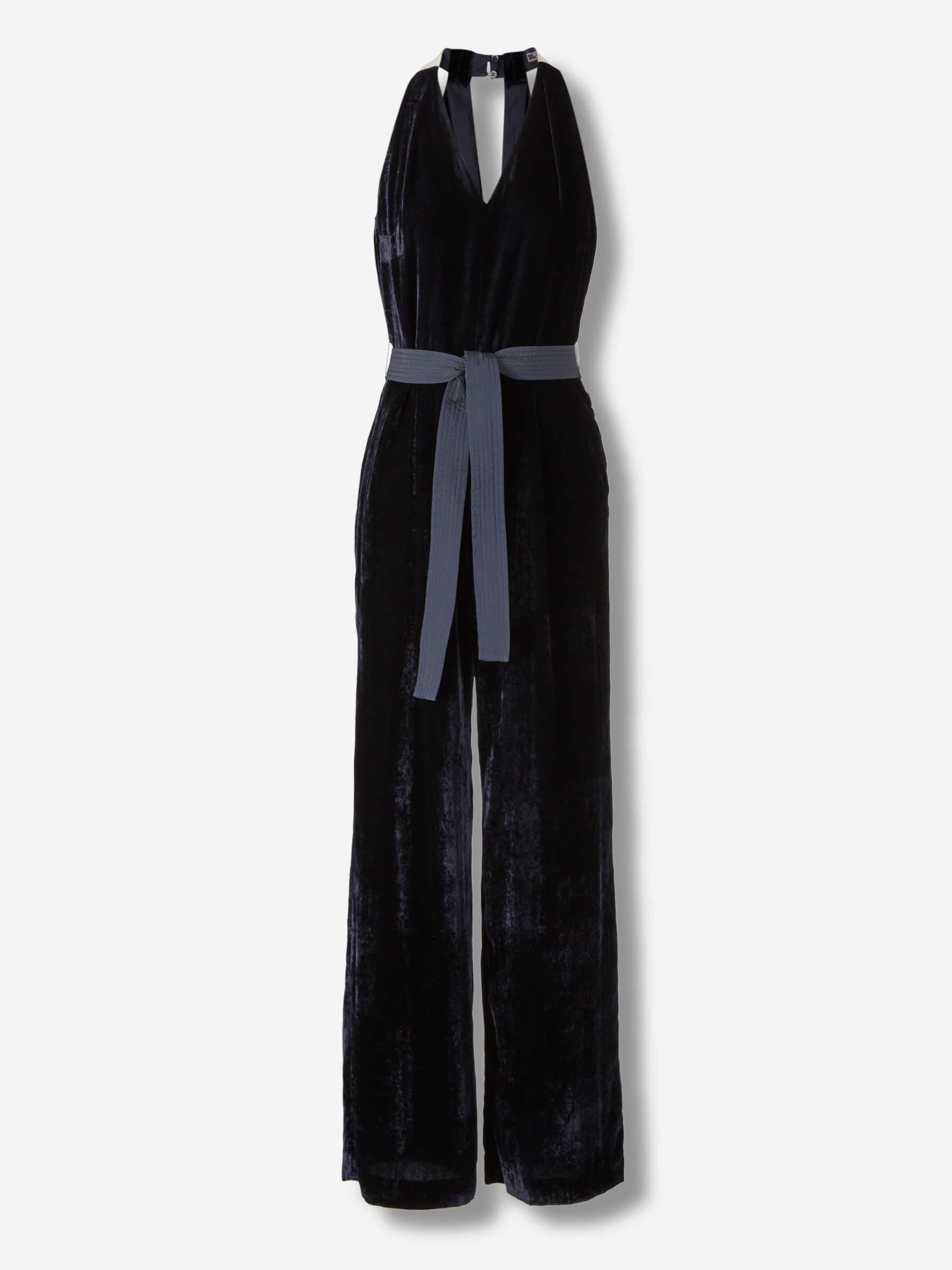 Peserico Mujer Barcelona Vestido Maxi Velvet color Azul Noche sku 732-001538 01 - Foto 1