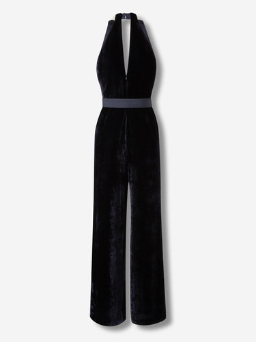 Peserico Mujer Barcelona Vestido Maxi Velvet color Azul Noche sku 732-001538 01 - Foto 2