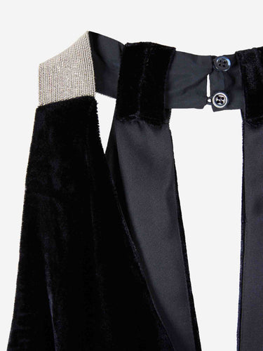 Peserico Mujer Barcelona Vestido Maxi Velvet color Azul Noche sku 732-001538 01 - Foto 4