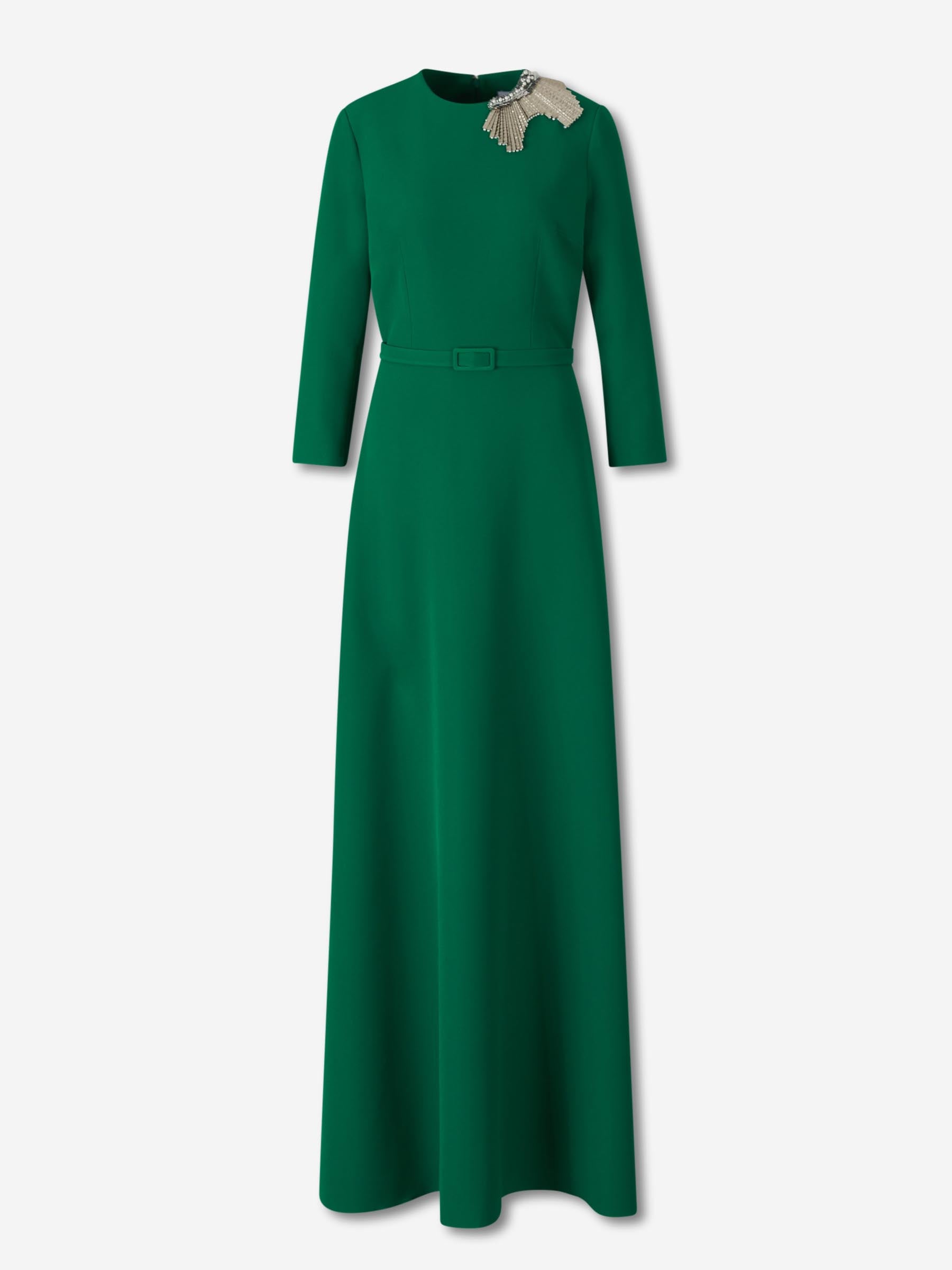 Safiyaa Mujer Barcelona Vestido Maxi Evasé color Verde sku 732-001539 01 - Foto 1