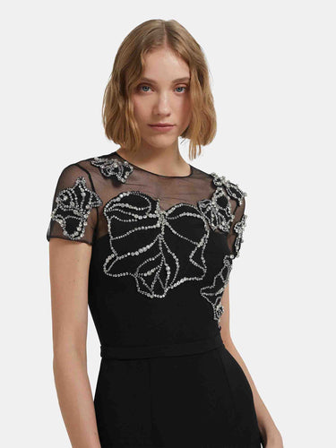 Safiyaa Mujer Barcelona Vestido Maxi Solani color Negro sku 732-001545 01 - Foto 4
