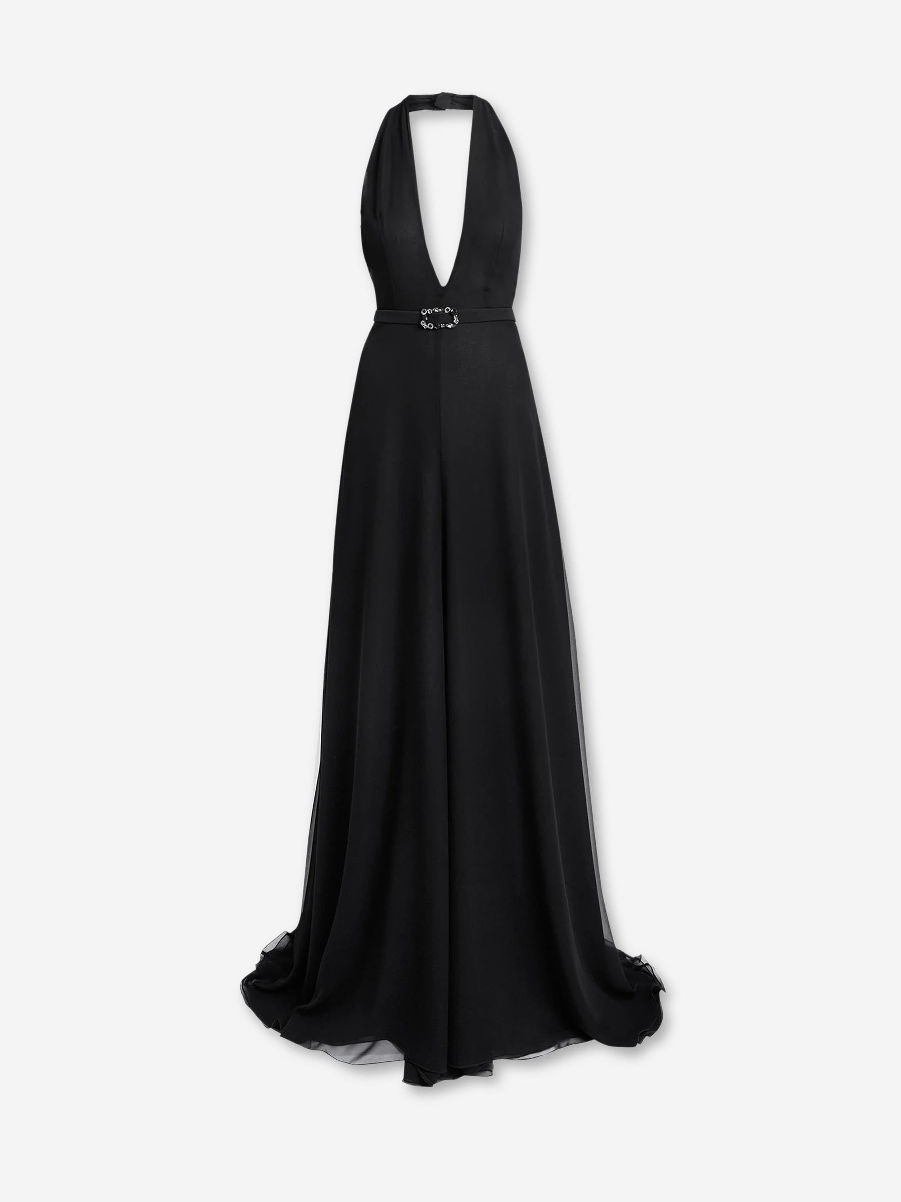 Safiyaa Mujer Barcelona Vestido Maxi Morgana color Negro sku 732-001547 01 - Foto 1
