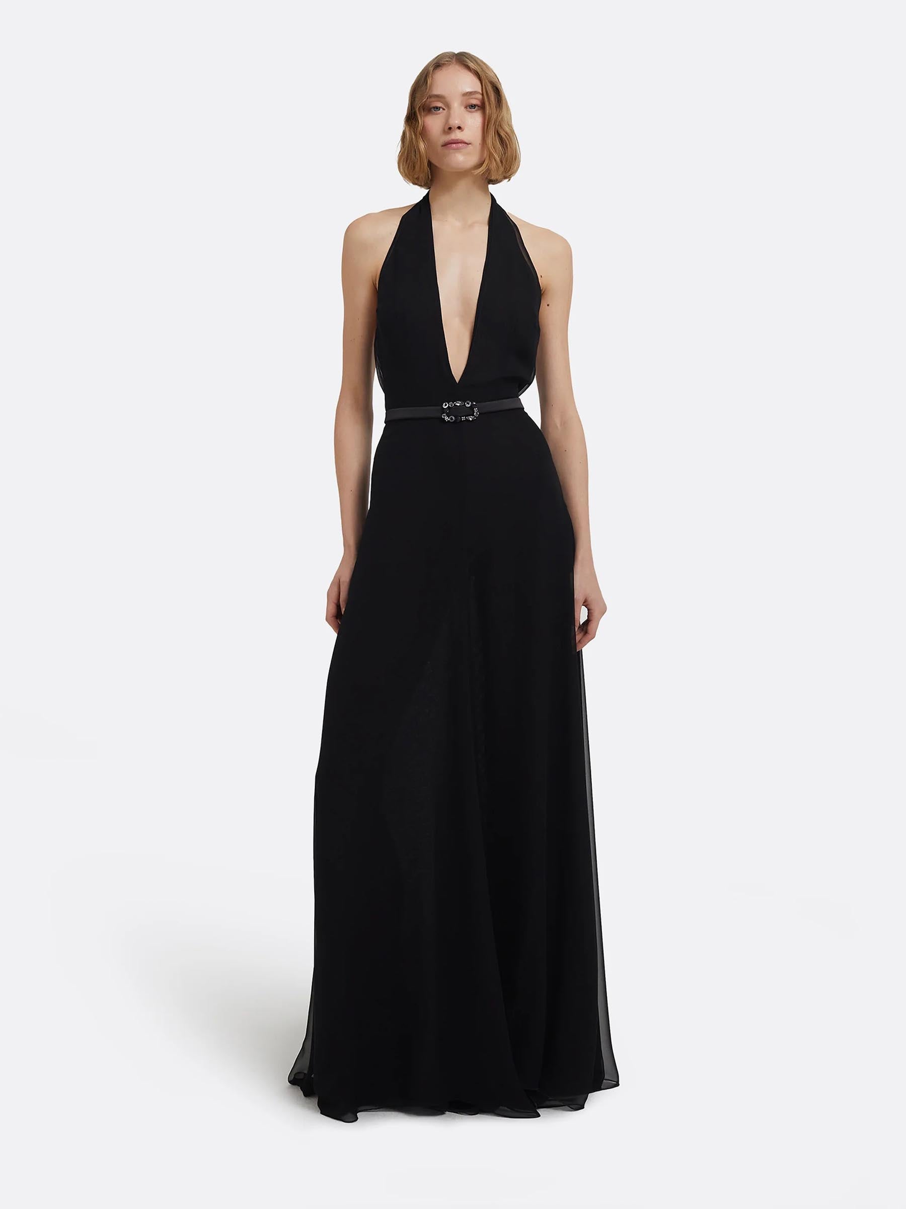Safiyaa Mujer Barcelona Vestido Maxi Morgana color Negro sku 732-001547 01 - Foto 2