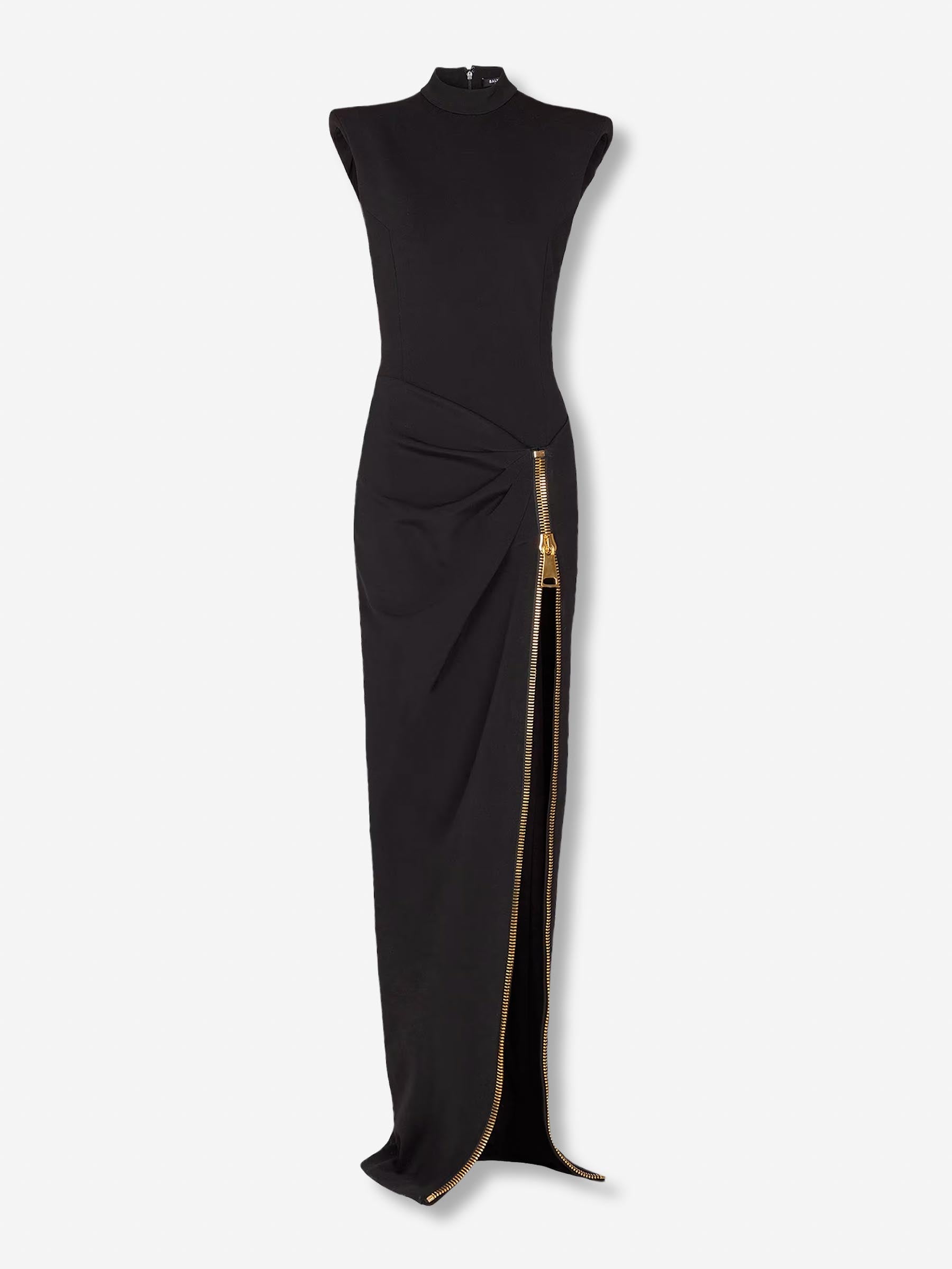 Balmain Mujer Barcelona Vestido Maxi Cremallera color Negro sku 732-001556 01 - Foto 1