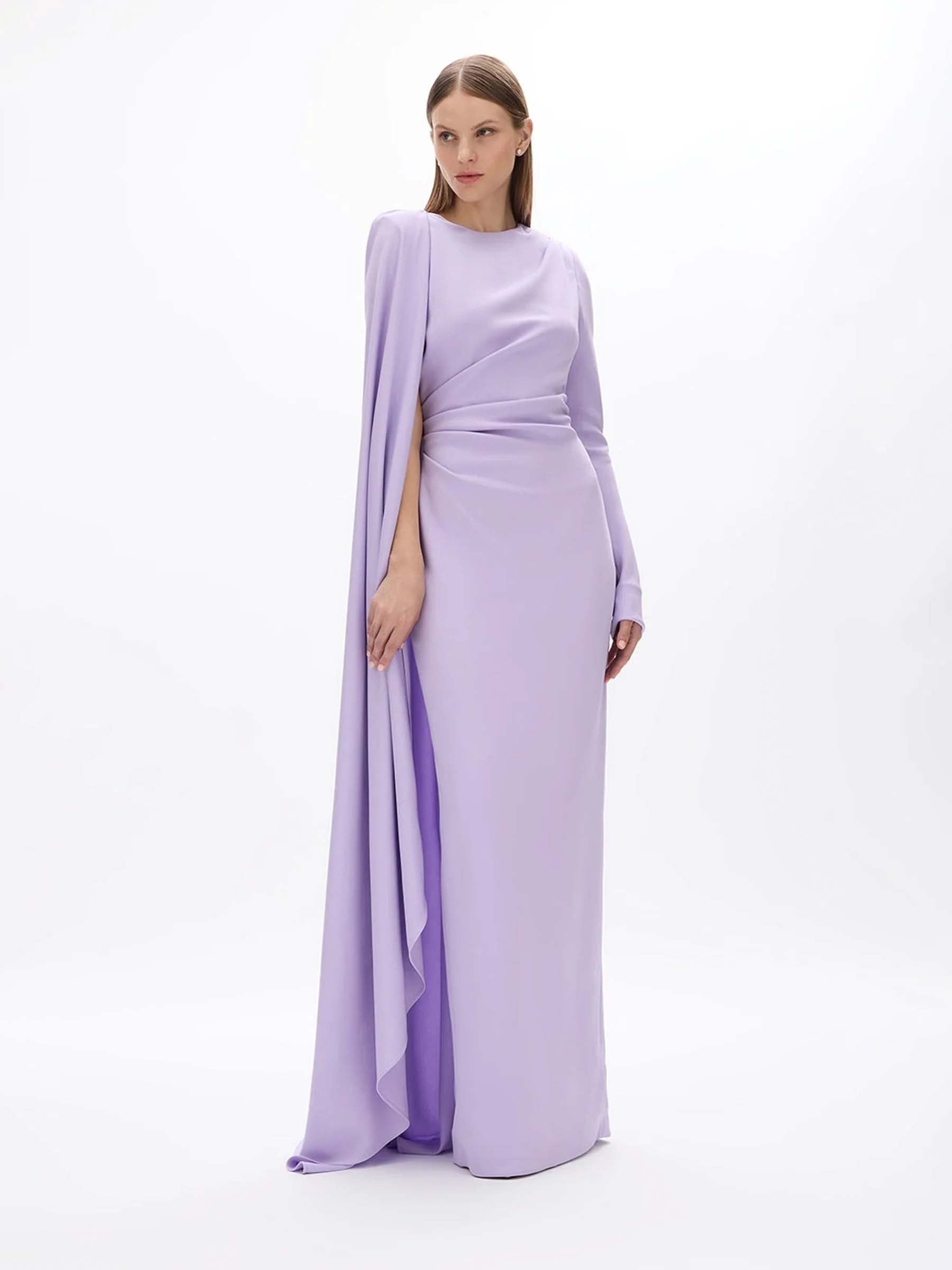 Rachel Gilbert Mujer Barcelona Vestido Orion Cape color Lila sku 732-001558 01 - Foto 2