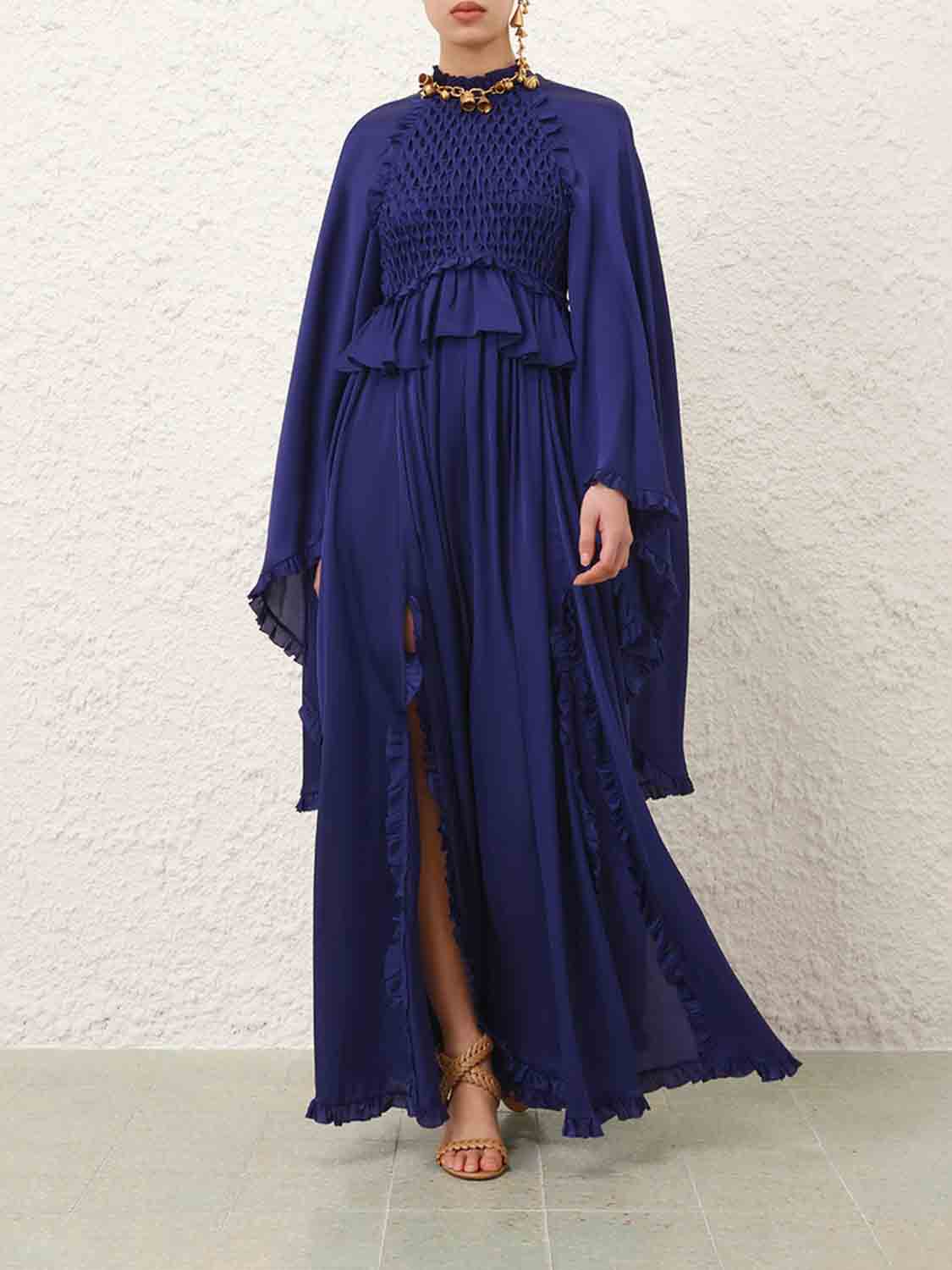 Zimmermann Mujer Barcelona Vestido Maxi Seda color Azul Cobalto sku 732-001567 01 - Foto 2