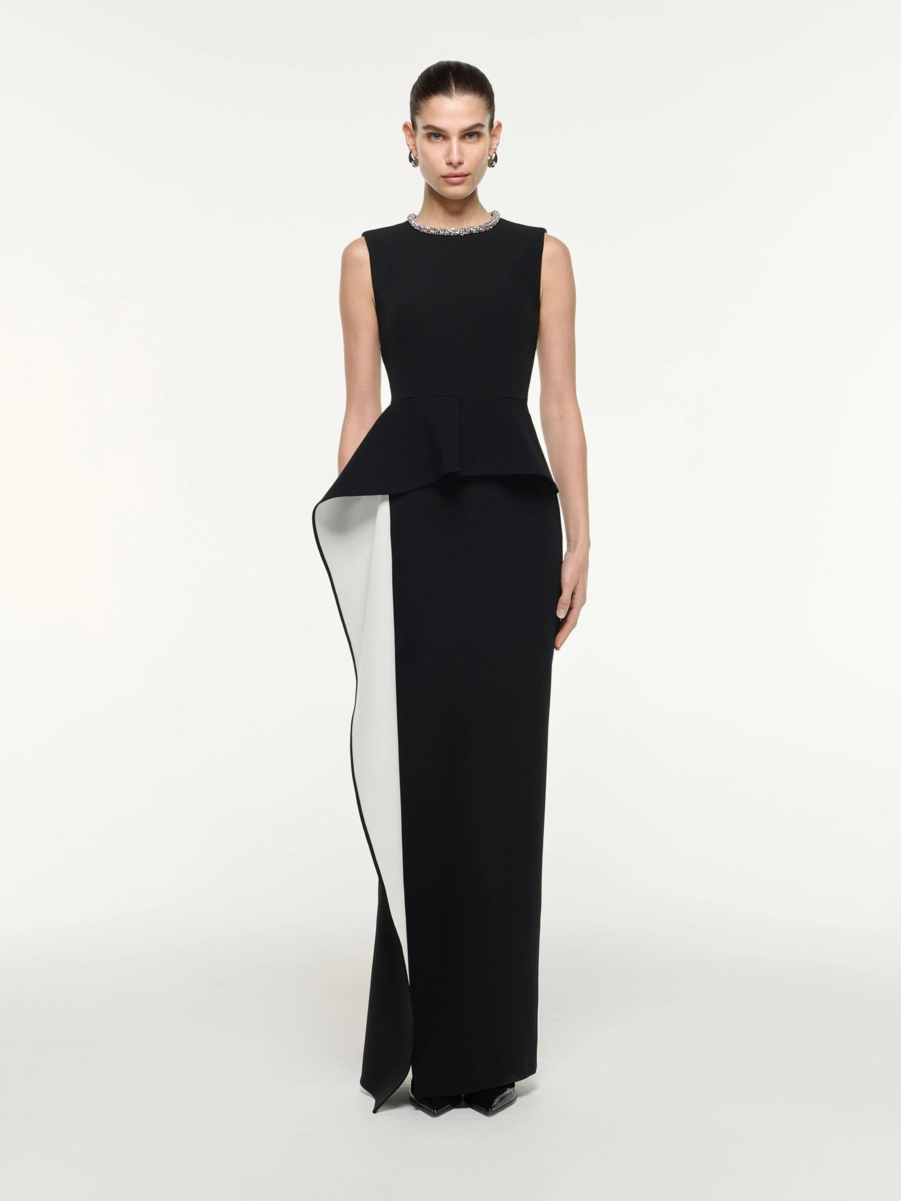 Roland Mouret Mujer Barcelona Vestido Maxi Drapeado color Negro sku 732-001569 01 - Foto 1