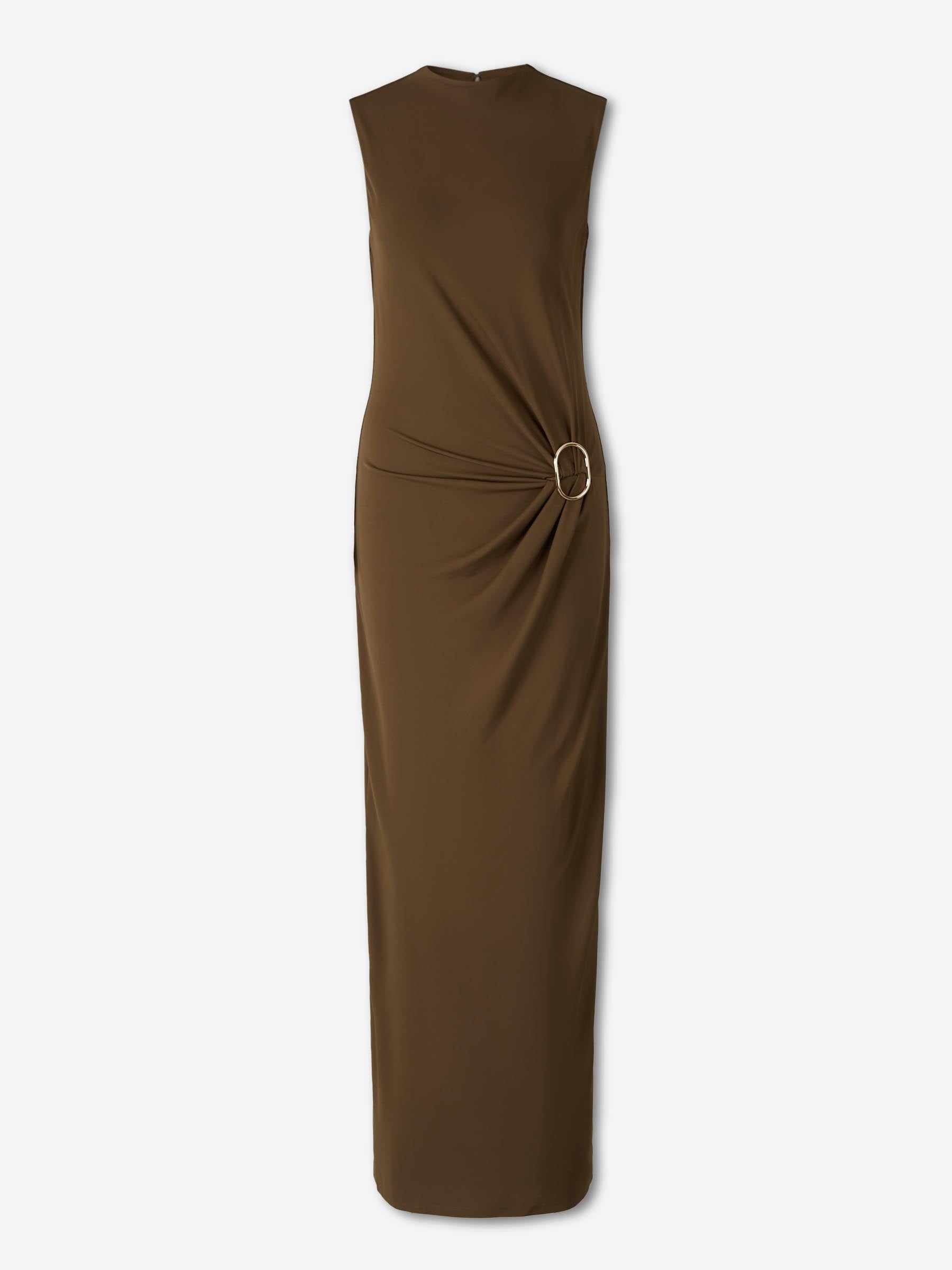 Roland Mouret Mujer Barcelona Vestido Maxi Jersey color Verde Militar sku 732-001571 01 - Foto 1