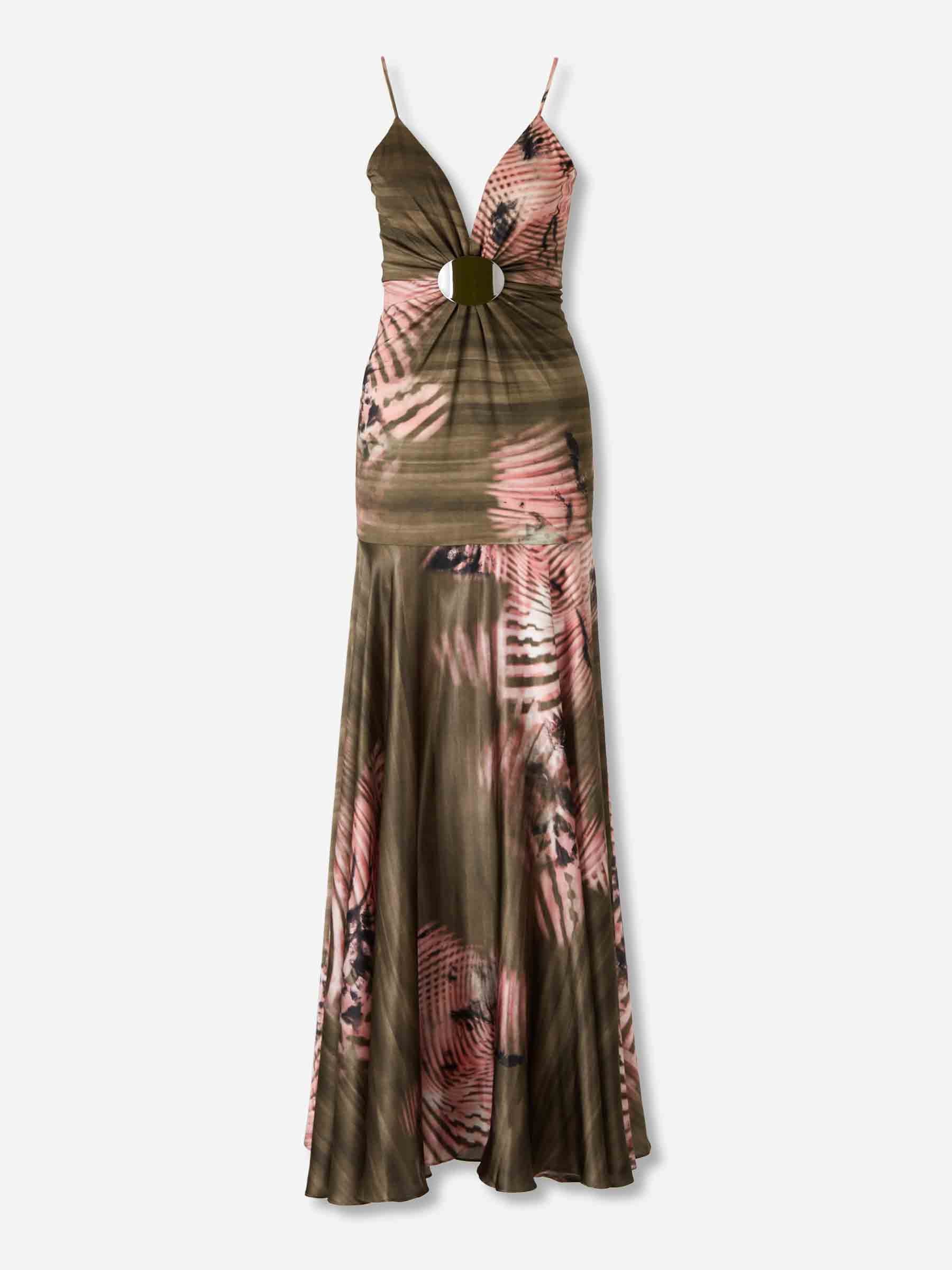 Silvia Tcherassi Mujer Barcelona Vestido Maxi Carmin color Verde Militar sku 732-001579 01 - Foto 1