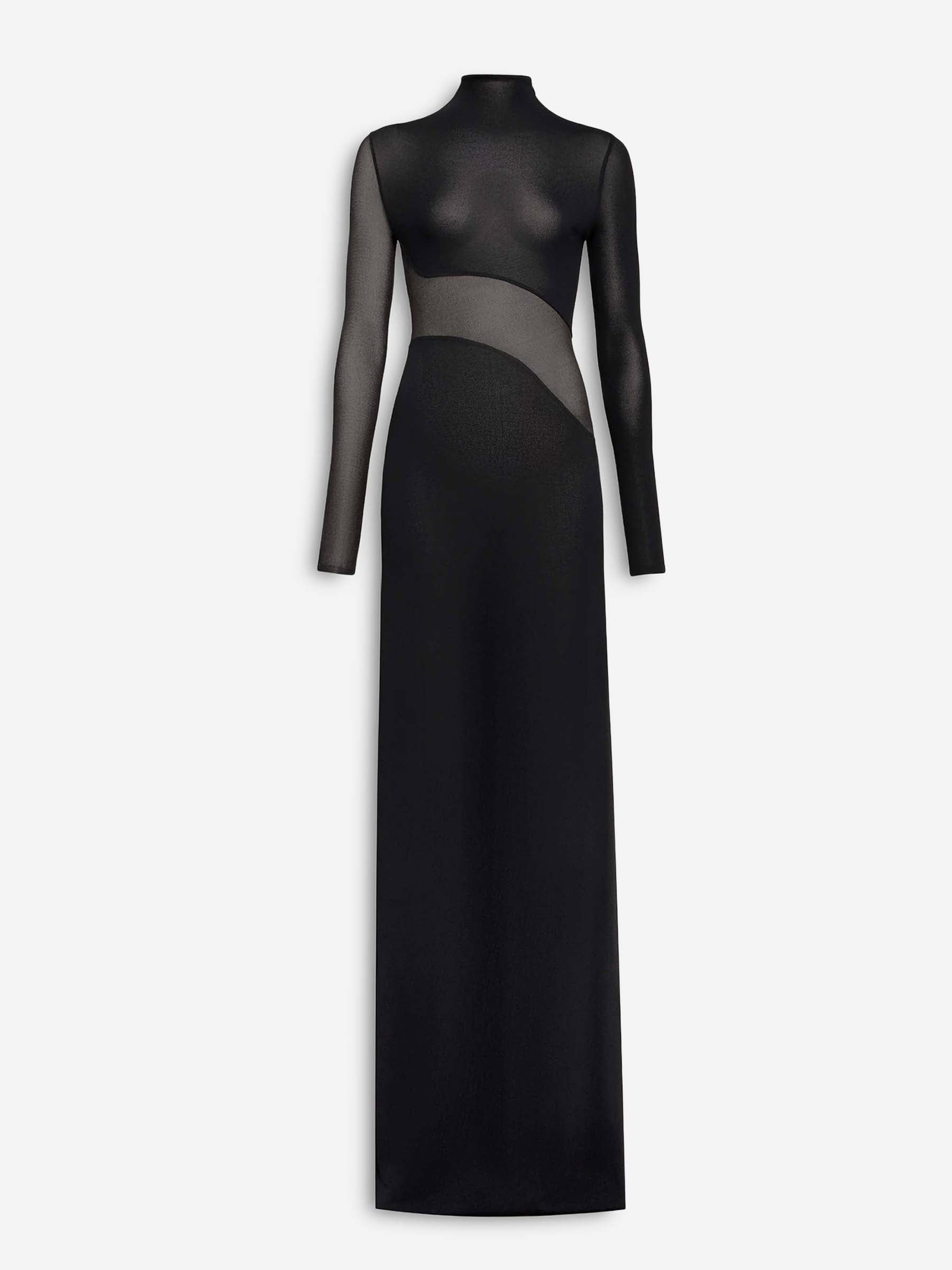 Alaïa Mujer Barcelona Vestido Maxi Punto color Negro sku 732-001586 01 - Foto 1