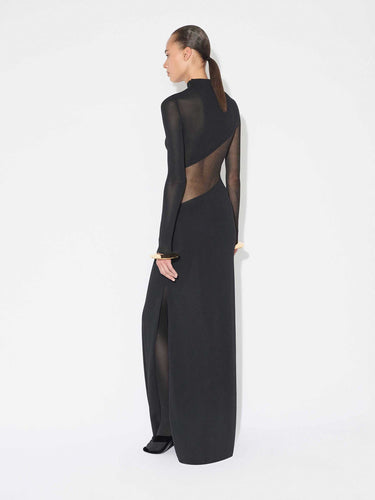 Alaïa Mujer Barcelona Vestido Maxi Punto color Negro sku 732-001586 01 - Foto 3