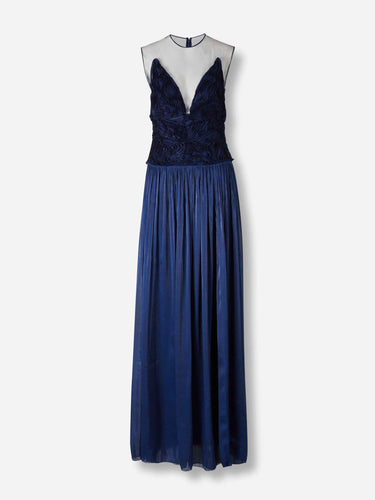 Costarellos Mujer Barcelona Vestido Maxi Drapeado color Azul Marino sku 732-001590 01 - Foto 1