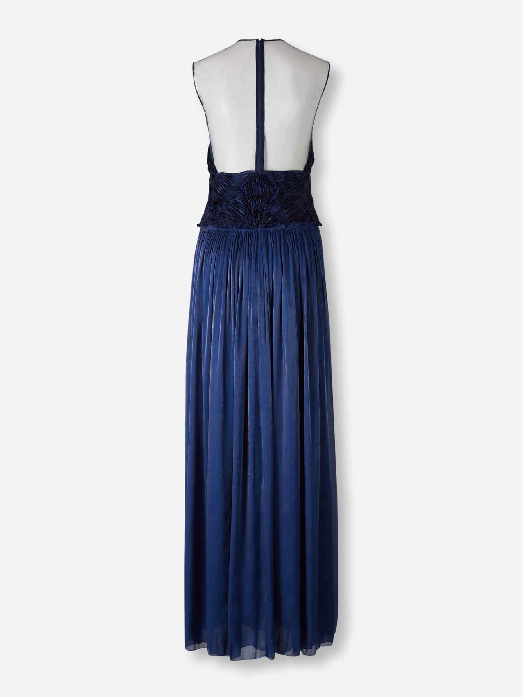 Costarellos Mujer Barcelona Vestido Maxi Drapeado color Azul Marino sku 732-001590 01 - Foto 2