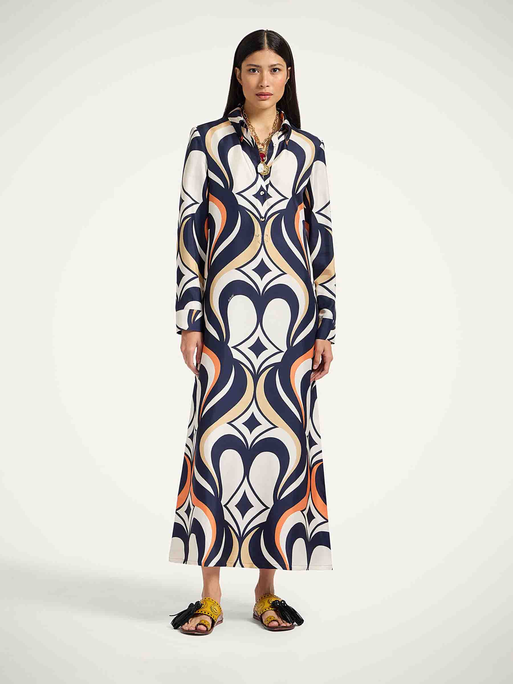 LaDoubleJ Mujer Barcelona Vestido Camisero Seda color Multicolor sku 732-001596 01 - Foto 2