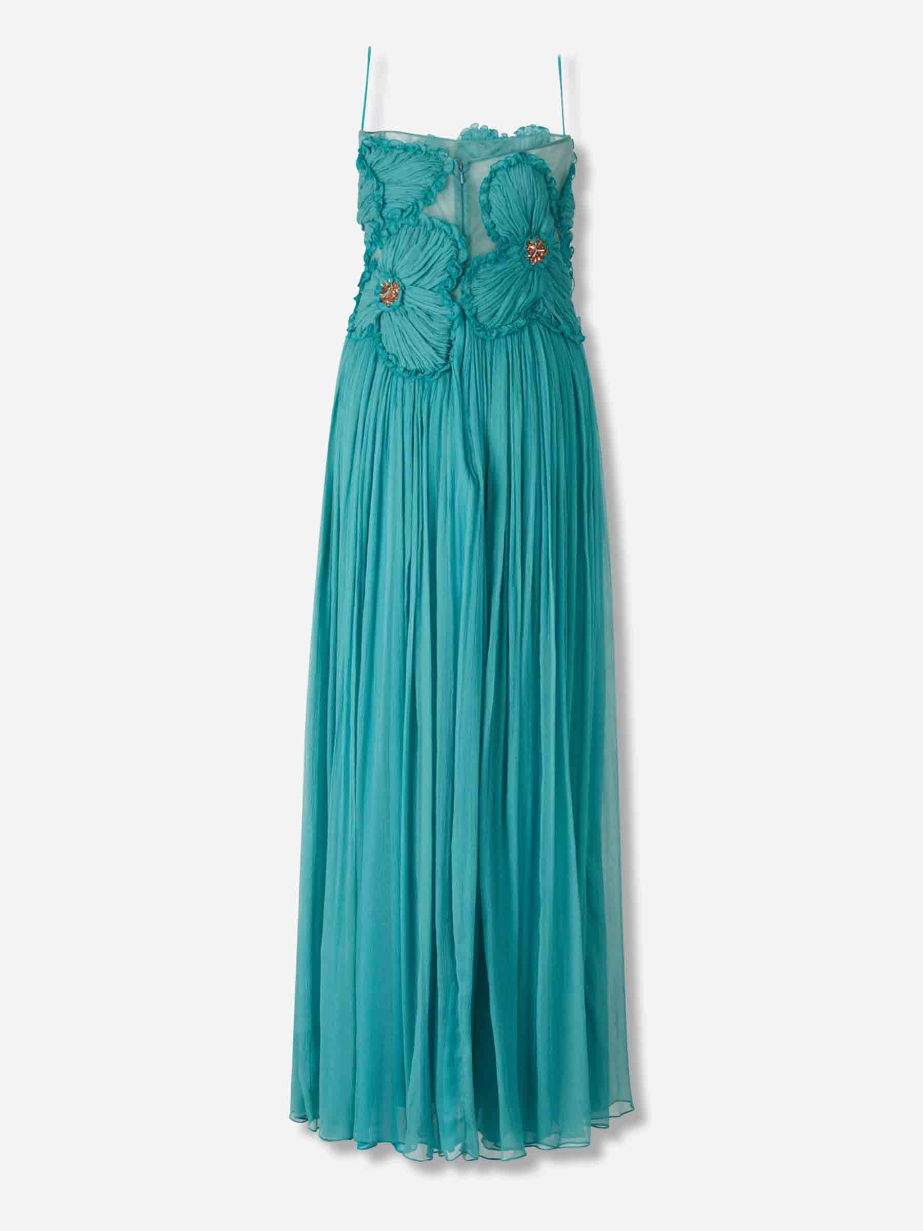 Costarellos Mujer Barcelona Vestido Maxi Adamaris color Azul Turquesa sku 732-001605 01 - Foto 2