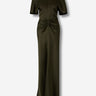 Victoria Beckham Mujer Barcelona Vestido Maxi Fluido color Verde Militar sku 732-001612 01 - Foto 1