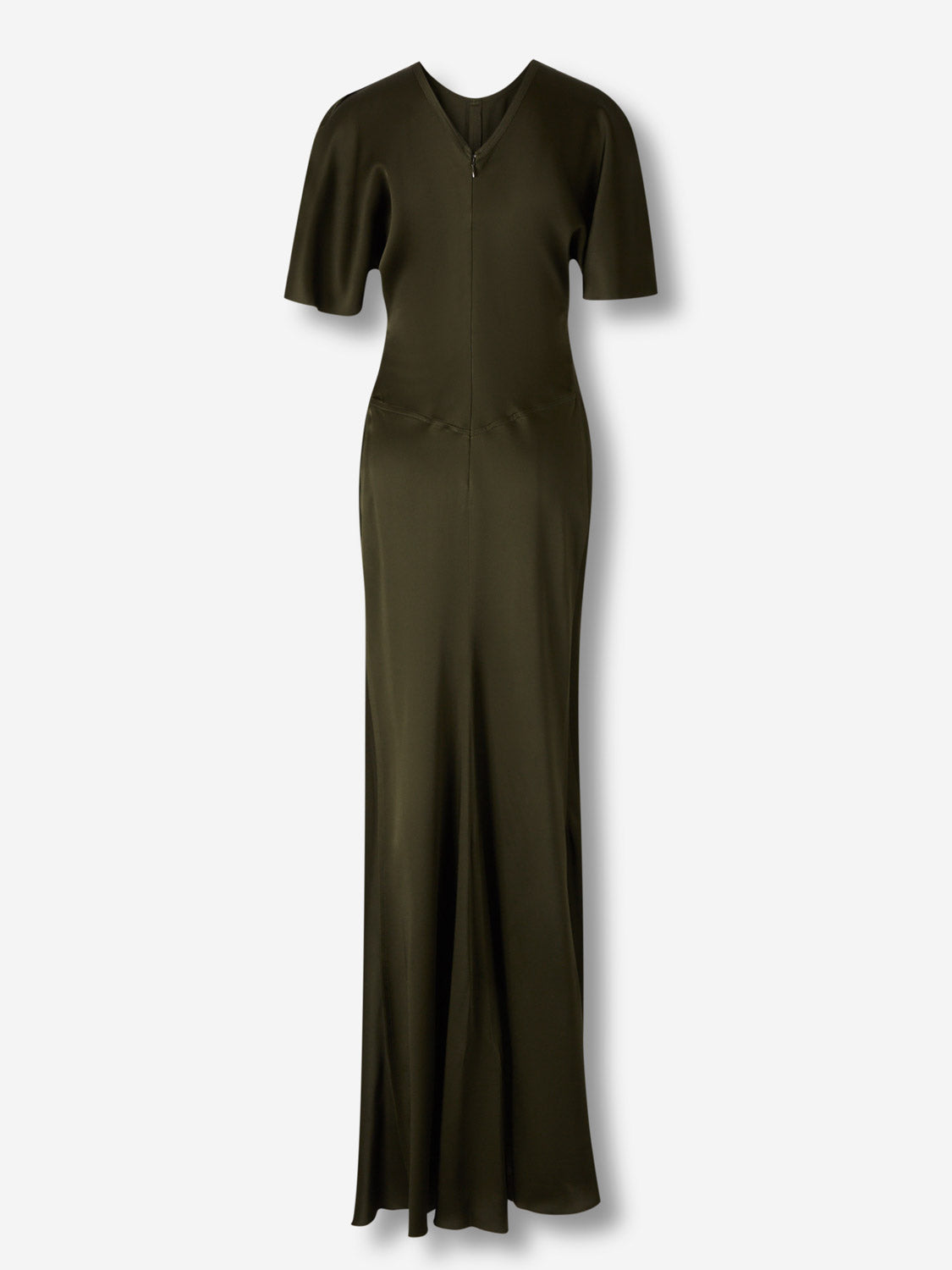 Victoria Beckham Mujer Barcelona Vestido Maxi Fluido color Verde Militar sku 732-001612 01 - Foto 2