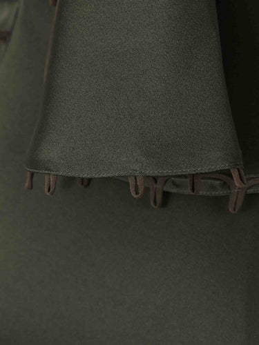 Victoria Beckham Mujer Barcelona Vestido Maxi Asimétrico color Verde Militar sku 732-001613 01 - Foto 4