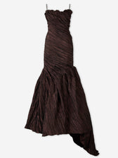 Marmar Halim Mujer Barcelona Vestido Maxi Drapeado color Marrón Oscuro sku 732-001616 01 - Foto 1