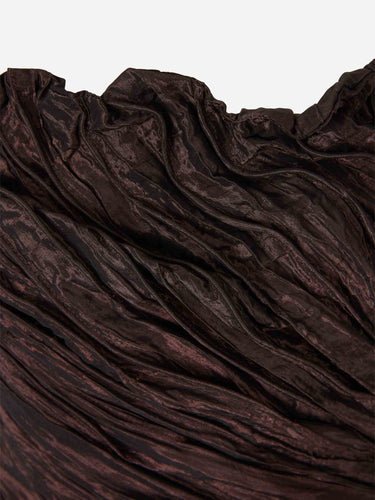 Marmar Halim Mujer Barcelona Vestido Maxi Drapeado color Marrón Oscuro sku 732-001616 01 - Foto 3