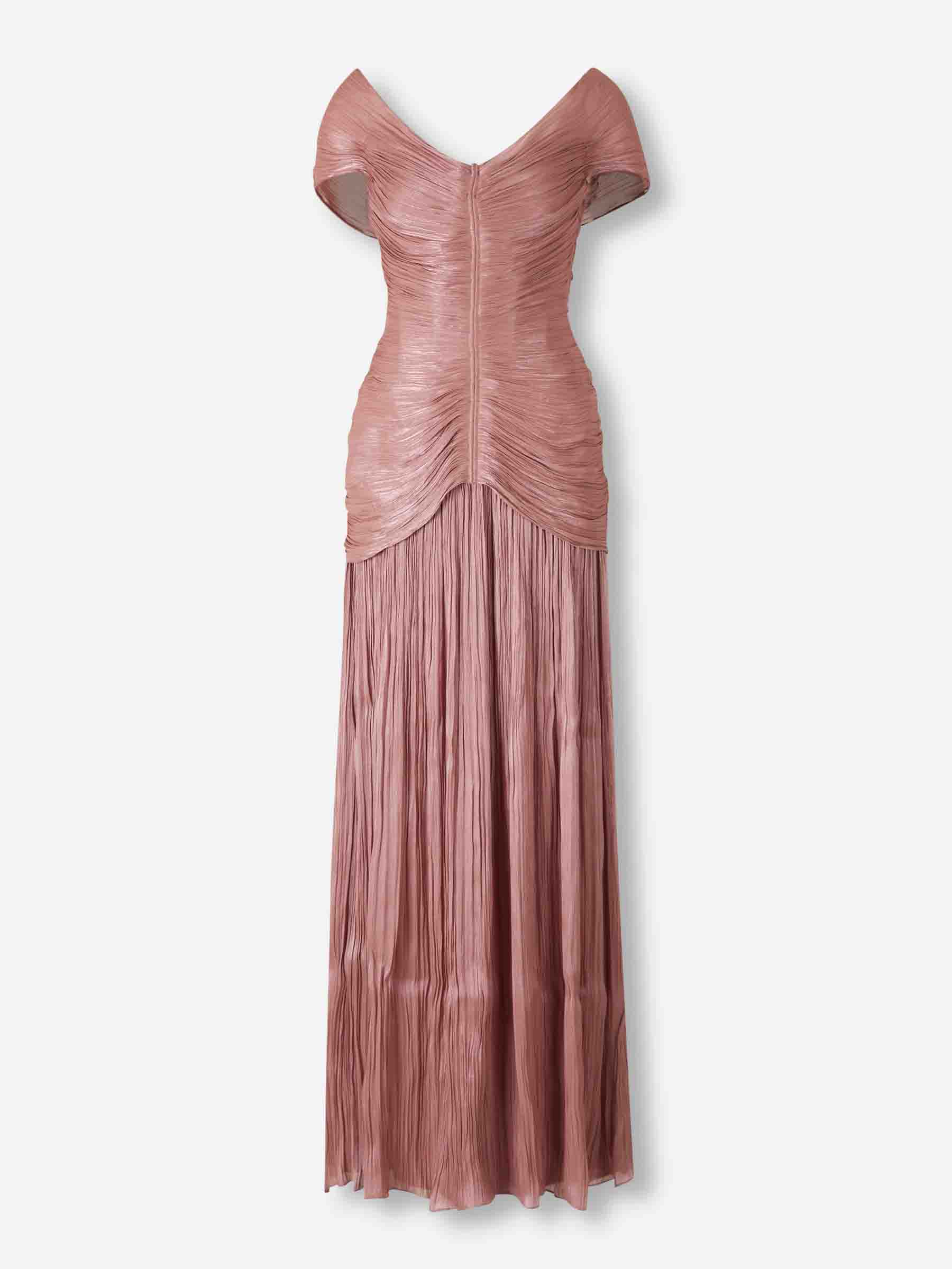 Marmar Halim Mujer Barcelona Vestido Maxi Drapeado color Rosa Envejecido sku 732-001618 01 - Foto 1