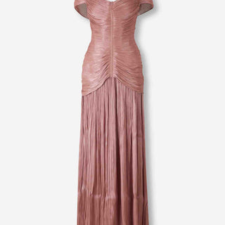 Marmar Halim Mujer Barcelona Vestido Maxi Drapeado color Rosa Envejecido sku 732-001618 01 - Foto 1