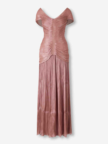 Marmar Halim Mujer Barcelona Vestido Maxi Drapeado color Rosa Envejecido sku 732-001618 01 - Foto 1