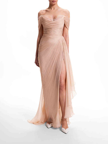 Maria Lucia Hohan Mujer Barcelona Vestido Maxi Dalia color Melocotón sku 732-001622 01 - Foto 2