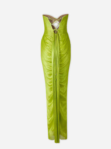 Maria Lucia Hohan Mujer Barcelona Vestido Maxi Stephanie color Verde sku 732-001623 01 - Foto 2