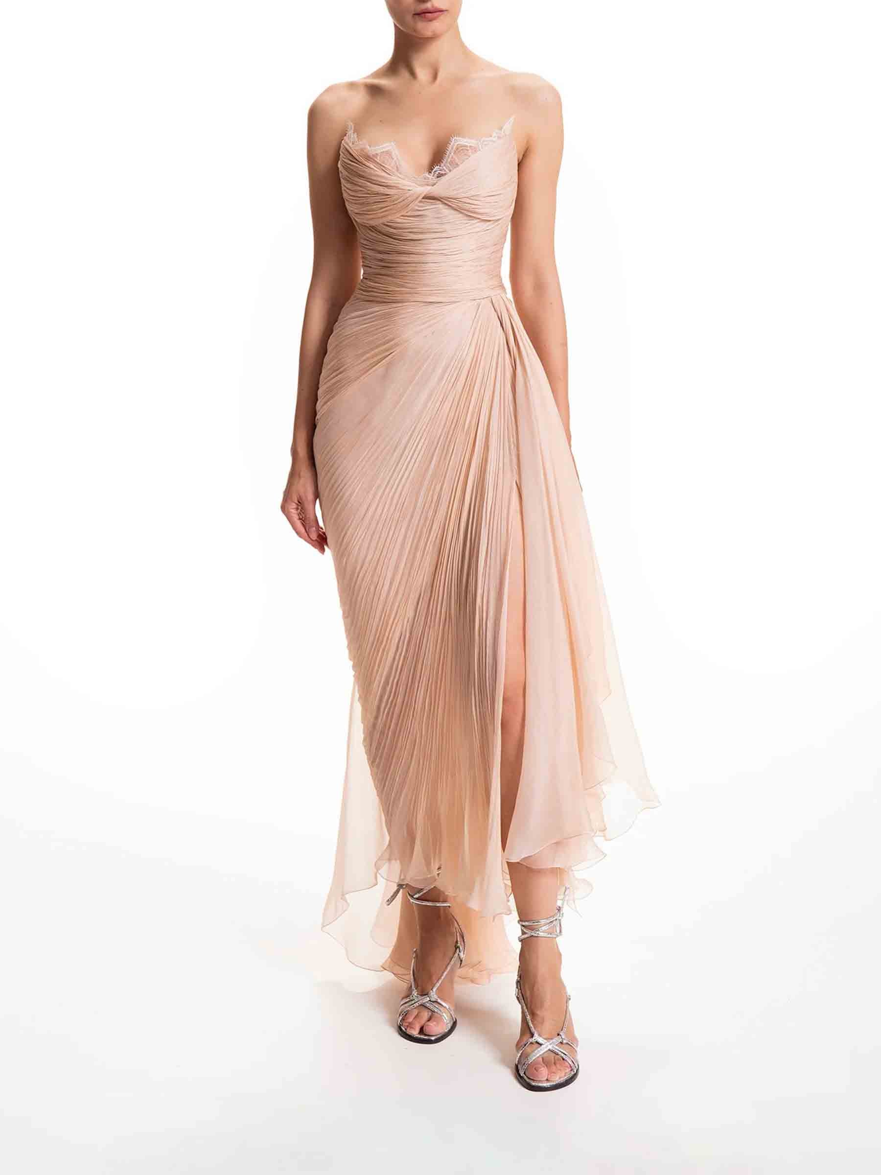 Maria Lucia Hohan Mujer Barcelona Vestido Maxi Jolie color Melocotón sku 732-001624 01 - Foto 2