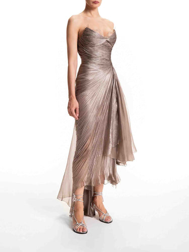 Maria Lucia Hohan Mujer Barcelona Vestido Maxi Jolie color Marrón Oscuro sku 732-001624 02 - Foto 3