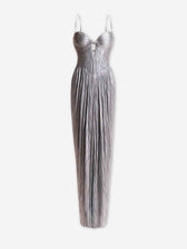 Maria Lucia Hohan Mujer Barcelona Vestido Maxi Tonia color Plateado sku 732-001625 01 - Foto 1