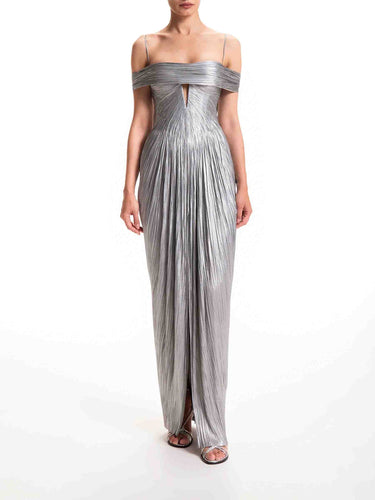 Maria Lucia Hohan Mujer Barcelona Vestido Maxi Tonia color Plateado sku 732-001625 01 - Foto 4