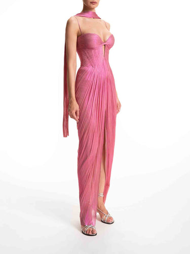 Maria Lucia Hohan Mujer Barcelona Vestido Maxi Tonia color Rosa sku 732-001625 02 - Foto 3