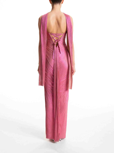 Maria Lucia Hohan Mujer Barcelona Vestido Maxi Tonia color Rosa sku 732-001625 02 - Foto 4
