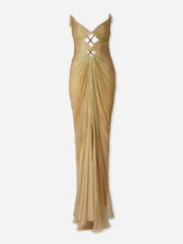 Maria Lucia Hohan Mujer Barcelona Vestido Maxi Carmen color Dorado sku 732-001626 01 - Foto 1